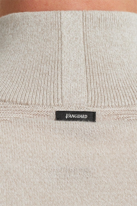 Vanguard half zip collar cotton mouline